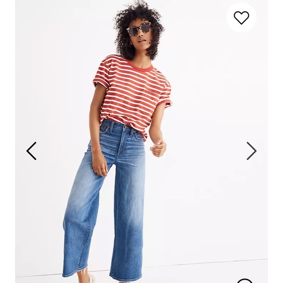 Madewell Easy Crop Striped Tee - Picture 2 of 8